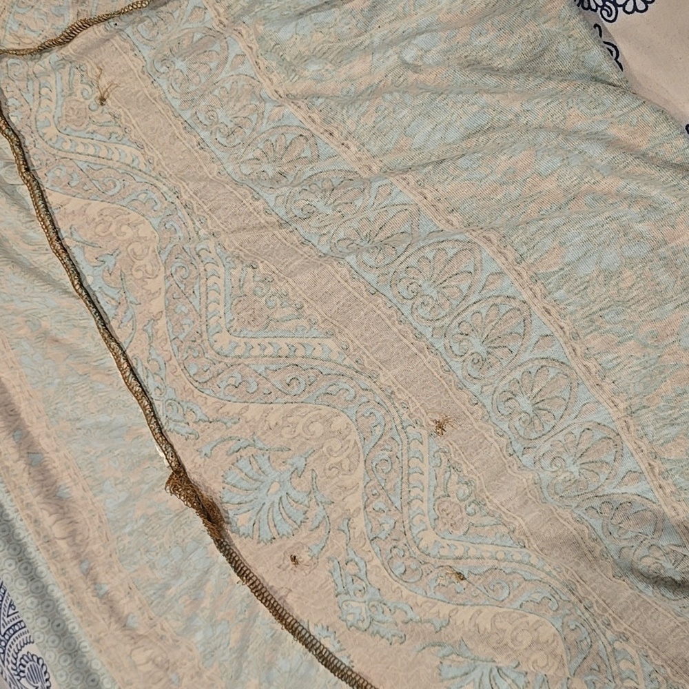 Beautiful Bohemian Blue and Brown Maxi Dress Read - Picture 8 of 10